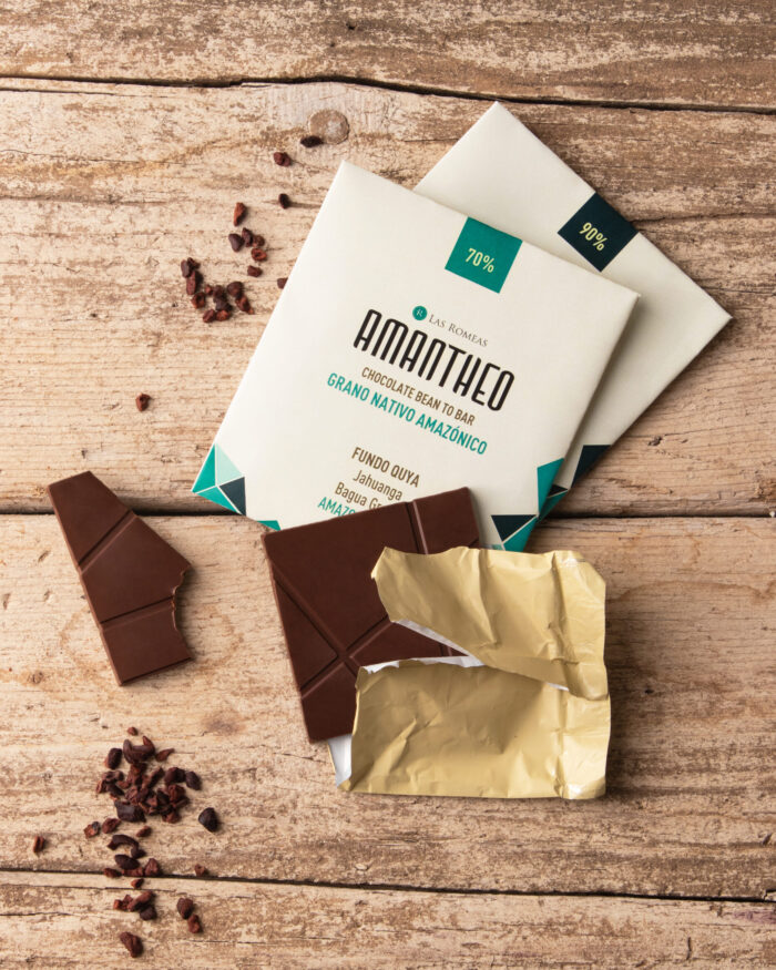 CHOCOLATE OSCURO AMANTHEO - BAGUA GRANDE, AMAZONAS, PERÚ 70% - CACAO NATIVO AMAZÓNICO