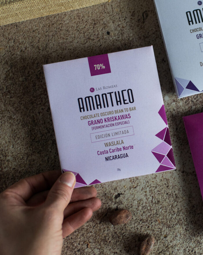 CHOCOLATE OSCURO AMANTHEO - WASLALA, NICARAGUA 70% - KRISKAWAS