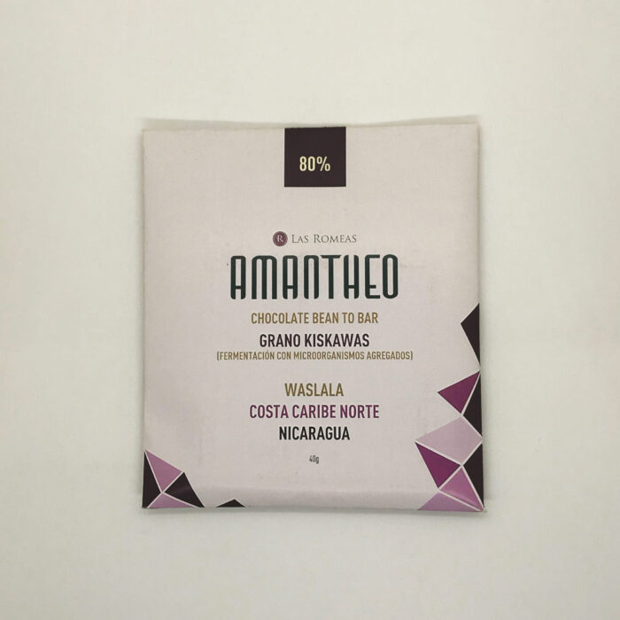 CHOCOLATE OSCURO AMANTHEO – WASLALA, NICARAGUA 80% – KRISKAWAS