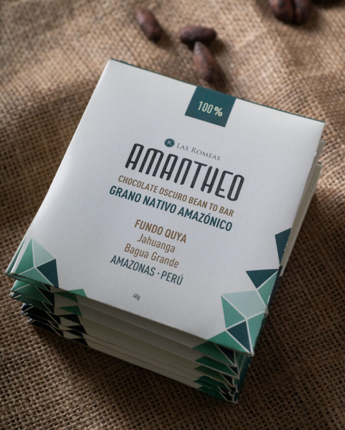 CHOCOLATE OSCURO AMANTHEO - BAGUA GRANDE, AMAZONAS, PERÚ 100%- CACAO NATIVO AMAZÓNICO