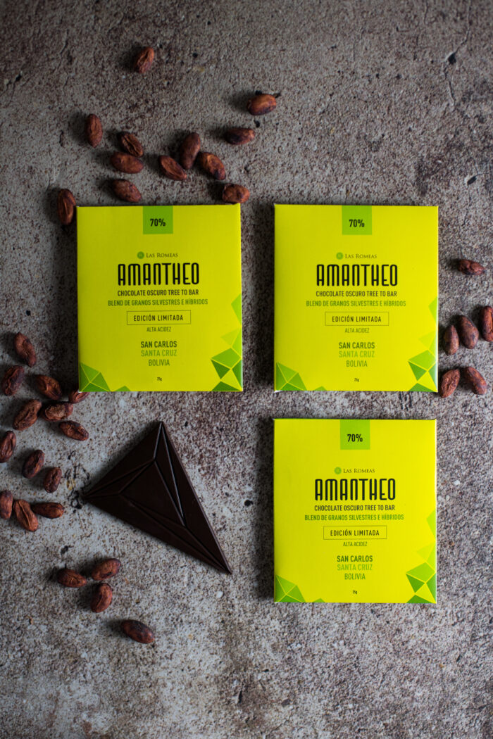 CHOCOLATE OSCURO AMANTHEO – SAN CARLOS, SANTA CRUZ, BOLIVIA - CACAO SILVESTRE Y CCN51