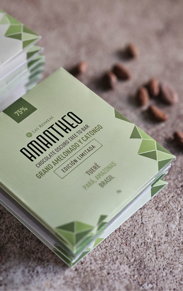CHOCOLATE OSCURO AMANTHEO - TUERE, AMAZONAS, BRASIL 75% - AMELONADO Y CATONGO